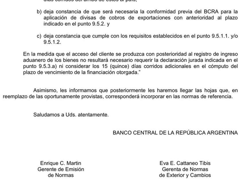 CAMEX 1-951: exterior y cambios. Adecuaciones